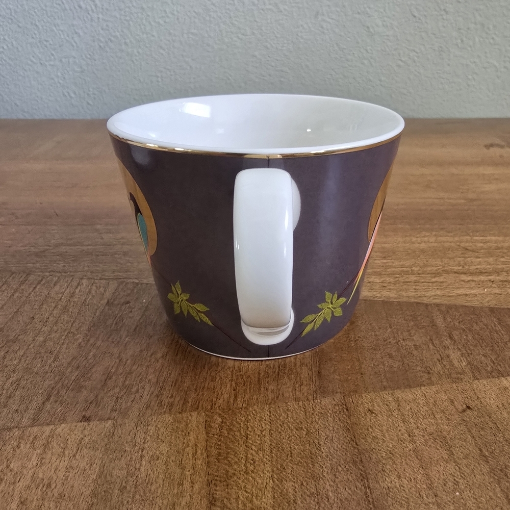 Sara Miller London Portmeirion Chelsea Collection Teacup & Saucer Dark Grey - Picture 7 of 11